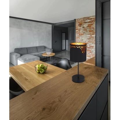 Globo Tischlampe Ingeborg 1-flammig Schwarz Matt 150 X 350 Mm 3 Globo Tischlampe Ingeborg 1-flammig Schwarz Matt 150 X 350 Mm