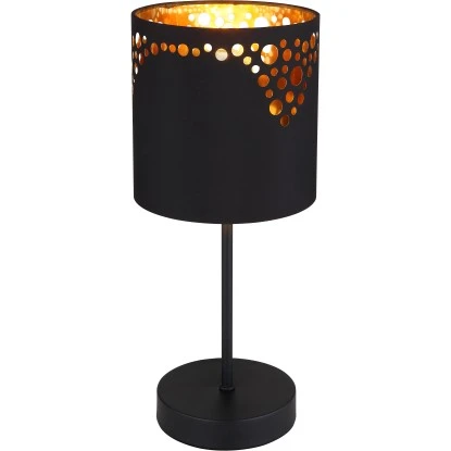 Globo Tischlampe Ingeborg 1-flammig Schwarz Matt 150 X 350 Mm 5 Globo Tischlampe Ingeborg 1-flammig Schwarz Matt 150 X 350 Mm – Bild 3