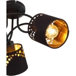 Globo Deckenleuchte Ingeborg 3-flammig Schwarz Matt 460 X 210 Mm -Globo Lighting 9007371423514 3749 CU 01