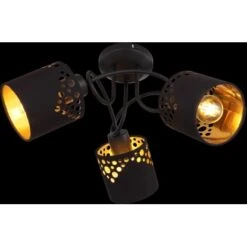 Globo Deckenleuchte Ingeborg 3-flammig Schwarz Matt 460 X 210 Mm -Globo Lighting 9007371423514 3749 S 03