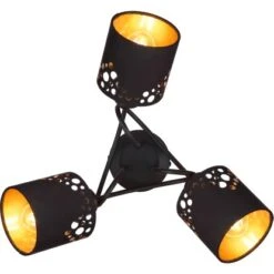 Globo Deckenleuchte Ingeborg 3-flammig Schwarz Matt 460 X 210 Mm -Globo Lighting 9007371423514 3749 S 06