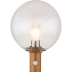 Globo Außenleuchte Mit Bewegungsmelder Ossy 1-flammig Holzoptik 250 X 500 Mm -Globo Lighting 9007371423583 3749 CU 01