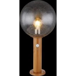Globo Außenleuchte Mit Bewegungsmelder Ossy 1-flammig Holzoptik 250 X 500 Mm -Globo Lighting 9007371423583 3749 S 02