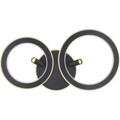 Globo LED-Deckenleuchte Marian 2-flammig Schwarz Matt 895 X 507 X 135 Mm -Globo Lighting 9007371423828 3749 S 03