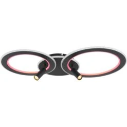 Globo LED-Deckenleuchte Marian 2-flammig Schwarz Matt 895 X 507 X 135 Mm -Globo Lighting 9007371423828 3749 S 10