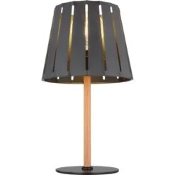 Globo Tischlampe Luna 1-flammig Schwarz Matt 250 X 450 Mm -Globo Lighting 9007371423927 3749 S 05