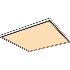 Globo LED-Deckenleuchte Jessy 1-flammig Schwarz Matt 600 X 600 X 80 Mm -Globo Lighting 9007371423958 3749 S 05