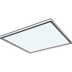 Globo LED-Deckenleuchte Jessy 1-flammig Schwarz Matt 600 X 600 X 80 Mm -Globo Lighting 9007371423958 3749 S 06