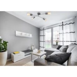 Globo Deckenleuchte Freddy 4-flammig Silber 755 X 240 Mm