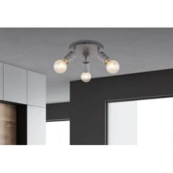 Globo Strahler Freddy 3-flammig Silber 280 X 160 Mm