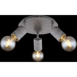 Globo Strahler Freddy 3-flammig Silber 280 X 160 Mm -Globo Lighting 9007371424504 3749 S 02
