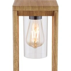 Globo Außenleuchte Candela 1-flammig Holzoptik 150 X 150 X 500 Mm -Globo Lighting 9007371424962 3749 CU 01