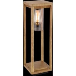 Globo Außenleuchte Candela 1-flammig Holzoptik 150 X 150 X 500 Mm -Globo Lighting 9007371424962 3749 S 02