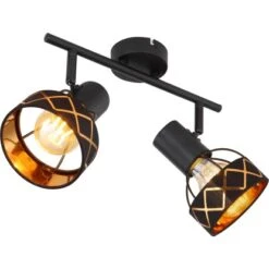 Globo Strahler Blanca 2-flammig Schwarz 300 X180 Mm -Globo Lighting 9007371425518 3749 S 02