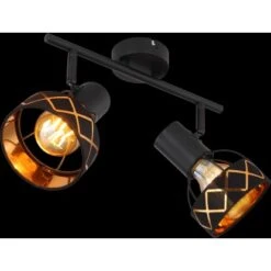Globo Strahler Blanca 2-flammig Schwarz 300 X180 Mm -Globo Lighting 9007371425518 3749 S 03