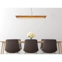 Globo LED-Pendelleuchte Edeltraud 1-flammig Schwarz 1000 X 250 X 1450 Mm