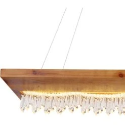 Globo LED-Pendelleuchte Edeltraud 1-flammig Schwarz 1000 X 250 X 1450 Mm -Globo Lighting 9007371425594 3749 CU 01