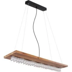 Globo LED-Pendelleuchte Edeltraud 1-flammig Schwarz 1000 X 250 X 1450 Mm -Globo Lighting 9007371425594 3749 S 03