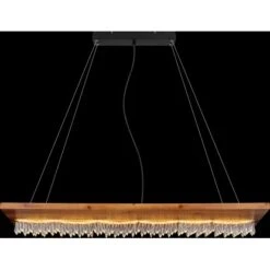 Globo LED-Pendelleuchte Edeltraud 1-flammig Schwarz 1000 X 250 X 1450 Mm -Globo Lighting 9007371425594 3749 S 05