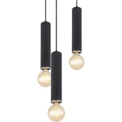 Globo Pendelleuchte Marion 10-flammig Schwarz Matt 1200 X 300 X 1200 Mm -Globo Lighting 9007371426232 3749 CU 01
