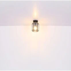 Globo Pendelleuchte Kammi 1-flammig Schwarz Matt-Rauchfarben 130 X 1200 Mm -Globo Lighting 9007371426409 3749 S 05