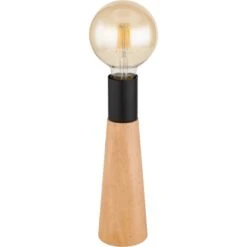 Globo Tischlampe Kira 1-flammig Dunkelbraun 75 X 250 Mm -Globo Lighting 9007371426621 3749 S 03