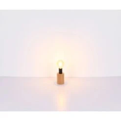 Globo Tischlampe Kira 1-flammig Dunkelbraun 75 X 250 Mm -Globo Lighting 9007371426621 3749 S 05