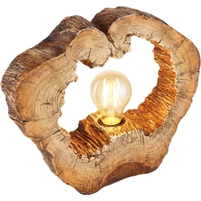 Globo Tischlampe Vinzenz 1-flammig Holzoptik 305 X 85 X 255 Mm 4 Globo Tischlampe Vinzenz 1-flammig Holzoptik 305 X 85 X 255 Mm – Bild 2