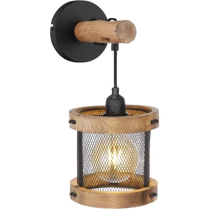 Globo Wandlampe Jeanie 1-flammig Schwarz Matt 160 X 320 Mm 4 Globo Wandlampe Jeanie 1-flammig Schwarz Matt 160 X 320 Mm – Bild 2