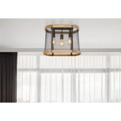 Globo Deckenleuchte Jeanie 3-flammig Schwarz Matt 450 X 200 X 380 Mm