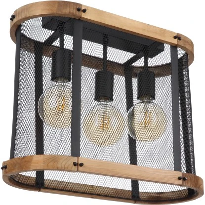 Globo Deckenleuchte Jeanie 3-flammig Schwarz Matt 450 X 200 X 380 Mm 5 Globo Deckenleuchte Jeanie 3-flammig Schwarz Matt 450 X 200 X 380 Mm – Bild 3