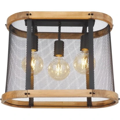 Globo Deckenleuchte Jeanie 3-flammig Schwarz Matt 450 X 200 X 380 Mm 6 Globo Deckenleuchte Jeanie 3-flammig Schwarz Matt 450 X 200 X 380 Mm – Bild 4