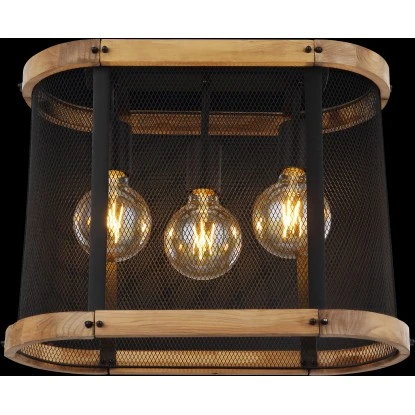 Globo Deckenleuchte Jeanie 3-flammig Schwarz Matt 450 X 200 X 380 Mm 8 Globo Deckenleuchte Jeanie 3-flammig Schwarz Matt 450 X 200 X 380 Mm – Bild 6