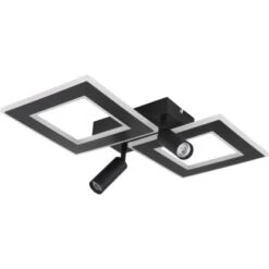 Globo LED-Deckenleuchte Marian 2-flammig Schwarz Matt 540 X 410 X 115 Mm -Globo Lighting 9007371426829 3749 S 02