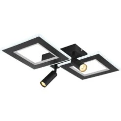 Globo LED-Deckenleuchte Marian 2-flammig Schwarz Matt 540 X 410 X 115 Mm -Globo Lighting 9007371426829 3749 S 06