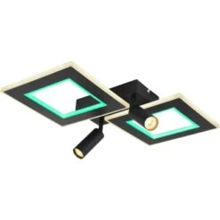 Globo LED-Deckenleuchte Marian 2-flammig Schwarz Matt 540 X 410 X 115 Mm -Globo Lighting 9007371426829 3749 S 08