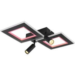 Globo LED-Deckenleuchte Marian 2-flammig Schwarz Matt 540 X 410 X 115 Mm -Globo Lighting 9007371426829 3749 S 11