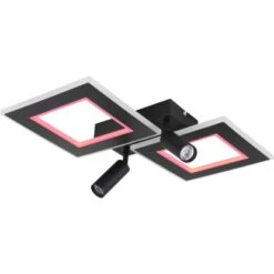 Globo LED-Deckenleuchte Marian 2-flammig Schwarz Matt 540 X 410 X 115 Mm -Globo Lighting 9007371426829 3749 S 12