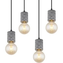 Globo Pendelleuchte Freddy 8-flammig Silber 940 X 240 X 1200 Mm -Globo Lighting 9007371427482 3749 CU 01