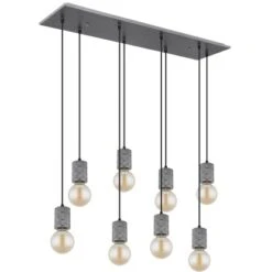 Globo Pendelleuchte Freddy 8-flammig Silber 940 X 240 X 1200 Mm -Globo Lighting 9007371427482 3749 S 03