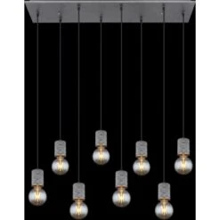 Globo Pendelleuchte Freddy 8-flammig Silber 940 X 240 X 1200 Mm -Globo Lighting 9007371427482 3749 S 05