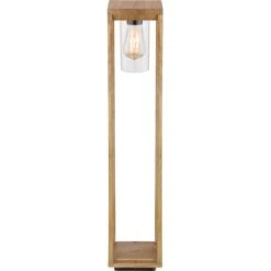 Globo Außenleuchte Candela 1-flammig Holzoptik 150 X 150 X 800 Mm -Globo Lighting 9007371427963 3749 S 04