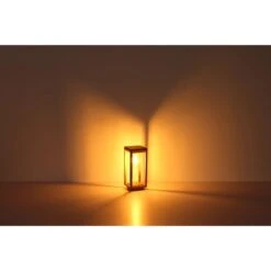 Globo Außenleuchte Candela 1-flammig Holzoptik 150 X 150 X 800 Mm -Globo Lighting 9007371427963 3749 S 06