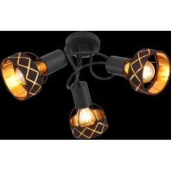 Globo Deckenleuchte Blanca 3-flammig Schwarz 460 X 235 Mm -Globo Lighting 9007371428519 3749 S 03