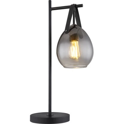 Globo Tischlampe Diethild 1-flammig Schwarz Matt 280 X 165 X 520 Mm 4 Globo Tischlampe Diethild 1-flammig Schwarz Matt 280 X 165 X 520 Mm – Bild 2