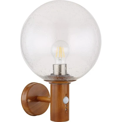 Globo Außenleuchte Mit Bewegungsmelder Ossy 1-flammig Holzoptik 250 X 370 Mm 5 Globo Außenleuchte Mit Bewegungsmelder Ossy 1-flammig Holzoptik 250 X 370 Mm – Bild 3