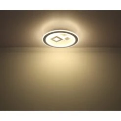 Globo LED-Deckenleuchte Valeria 1-flammig Weiß 466 X 466 X 74 Mm -Globo Lighting 9007371429615 3749 S 09