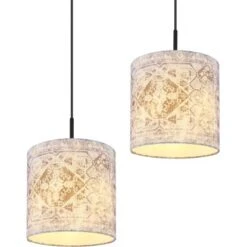 Globo Pendelleuchte Gabriele 4-flammig Schwarz Matt 1000 X 200 X 1500 Mm -Globo Lighting 9007371429721 3749 CU 01