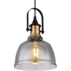 Globo Pendelleuchte Dorothea 1-flammig Schwarz 200 X 1200 Mm -Globo Lighting 9007371429752 3749 CU 01