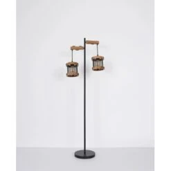 Globo Stehlampe Jeanie 2-flammig Schwarz Matt 610 X 240 X 1500 Mm 21 Globo Stehlampe Jeanie 2-flammig Schwarz Matt 610 X 240 X 1500 Mm -Globo Lighting 9007371429769 3749 S 08